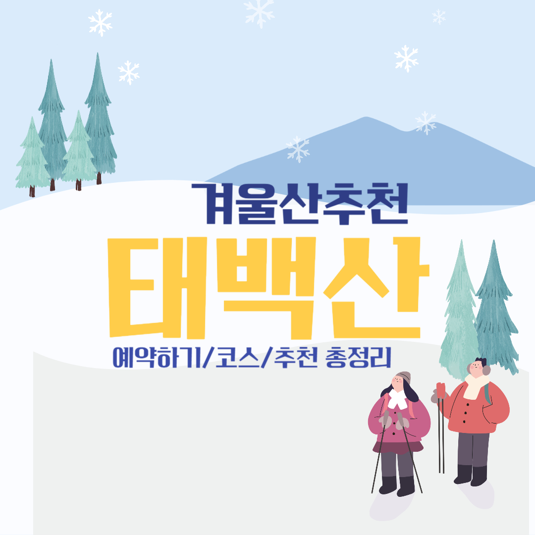 겨울산 추천 태백산 총정리