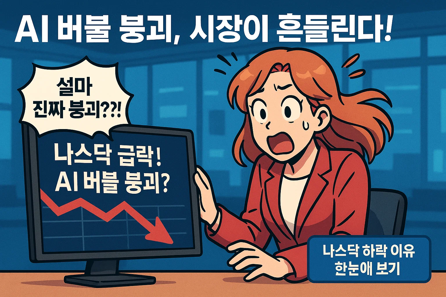 AI 버블 붕괴설, 진짜 시작됐다? 나스닥 붕괴 우려 총정리