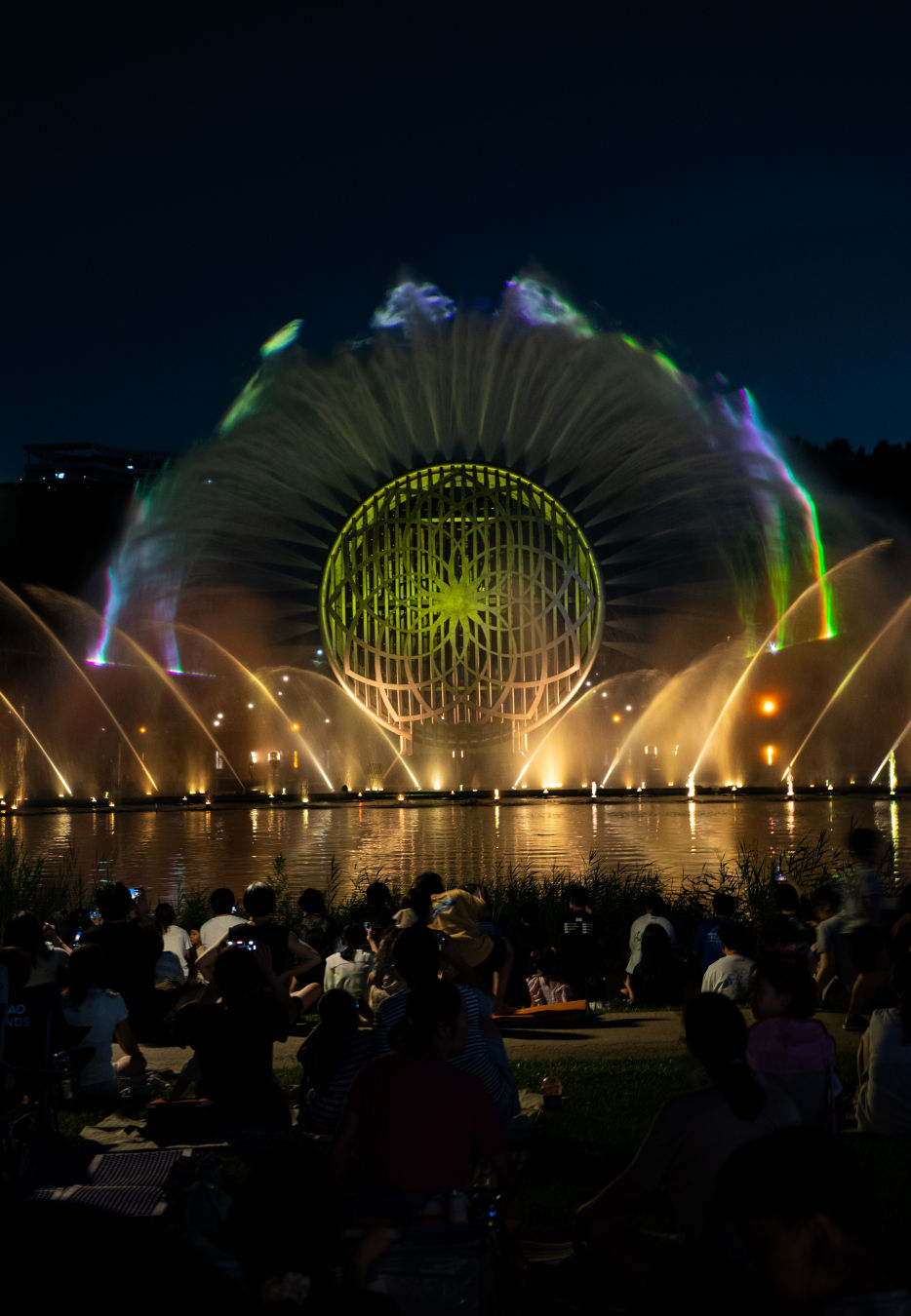 동탄호수공원 루나쇼 모습