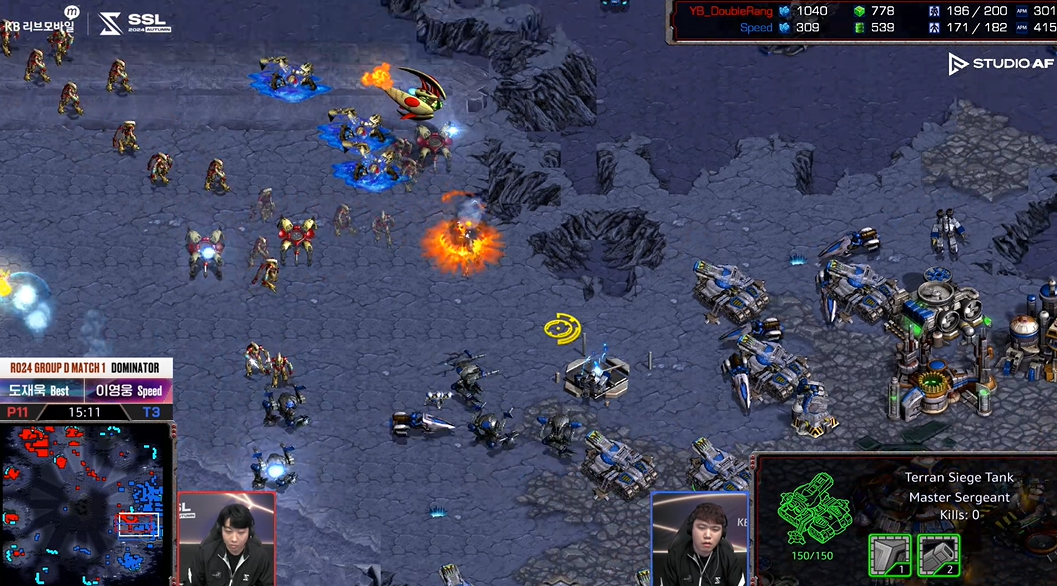 SSL 스타리그 D조 1경기 앞마당공격