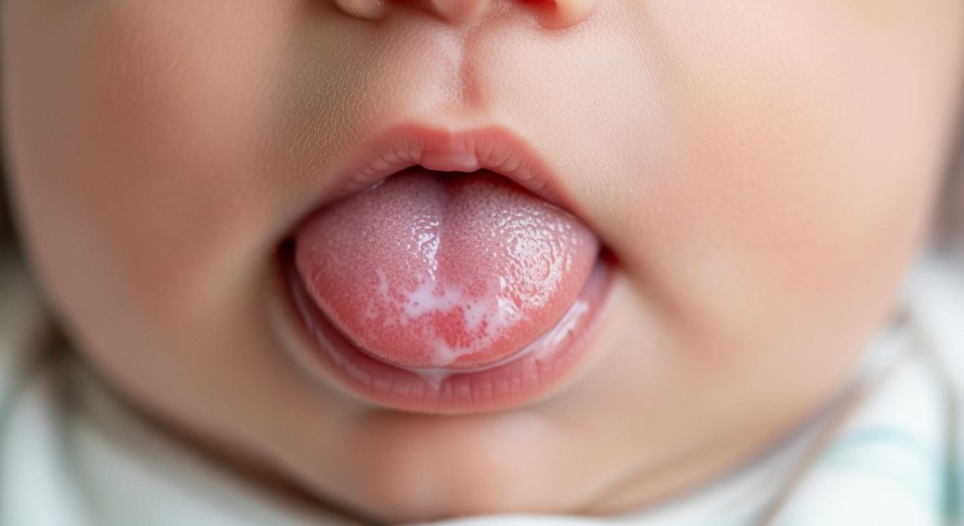 신생아 혀 백태