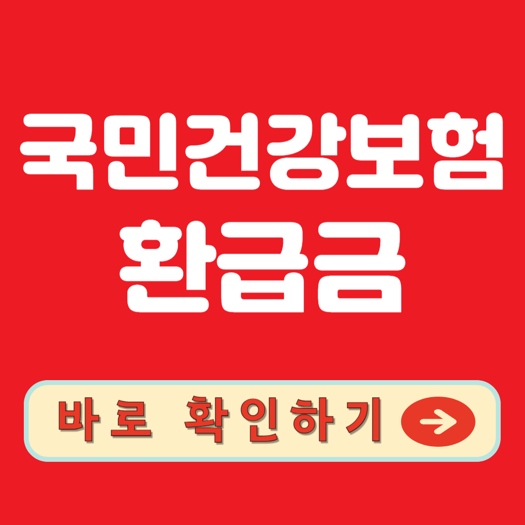 국민건강보험환급금조회하기