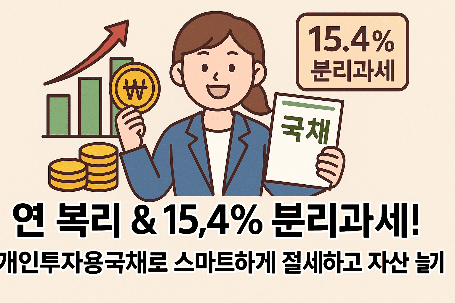 연 복리 &amp; 15.4% 분리과세! 개인투자용국채로 스마트하게 절세하고 자산 늘리기