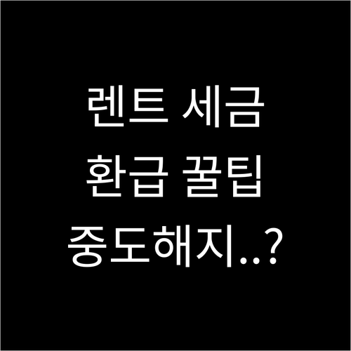 장기 렌트 자동차세 연납 정산 방식 ..
