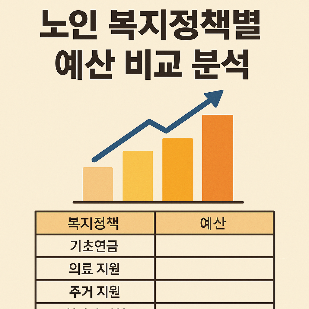 노인 복지정책별 예산 비교 분석: 2025년 정부 투자 현황과 전망 관련 사진