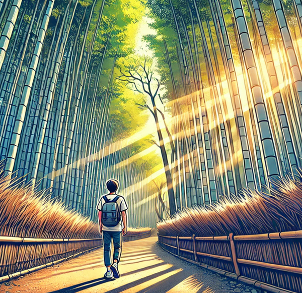 교토-대나무숲
