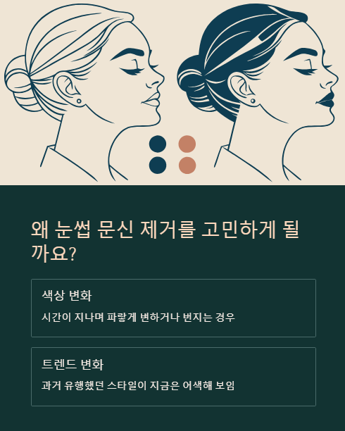 왜 눈썹 문신 제거를 고민하게 될까요?
