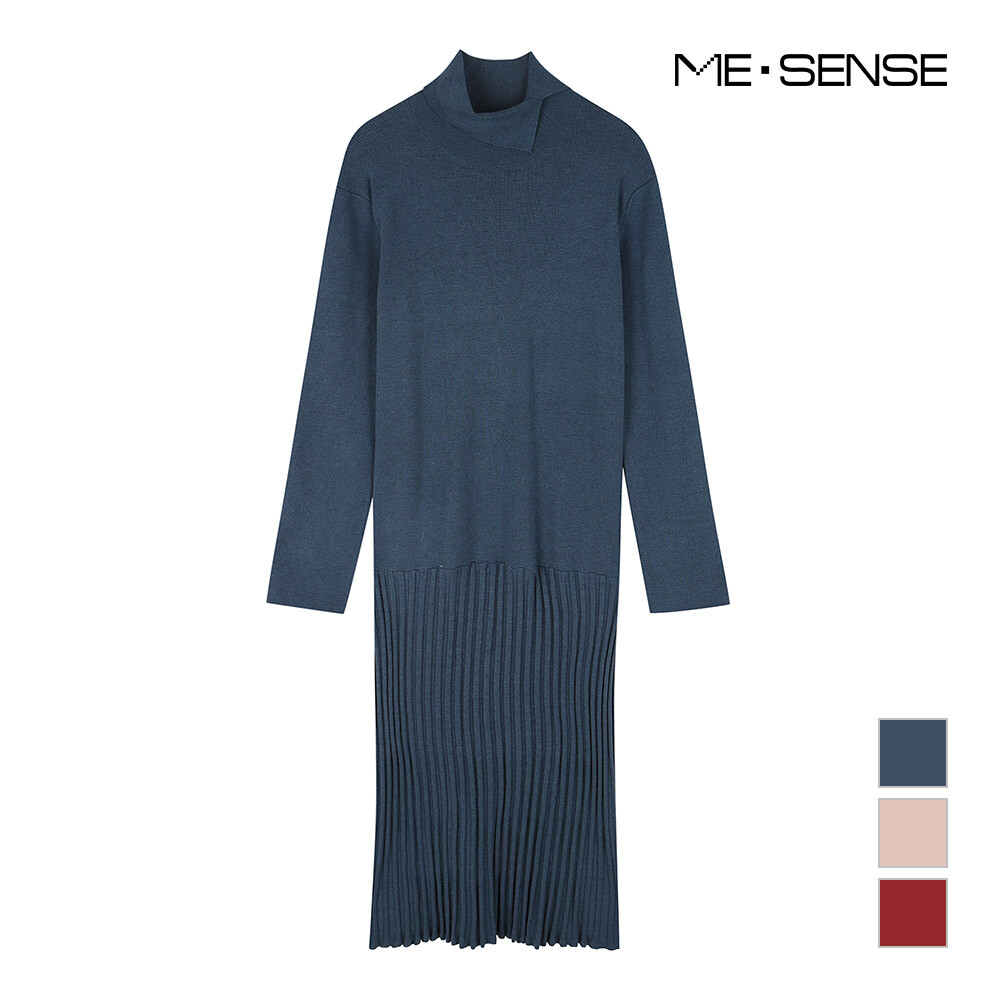 미센스 미센스 밑단 플리츠 니트원피스 MB0ZKOM202Z