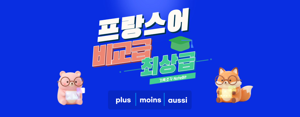 프랑스어 비교급, 특수 비교급, 최상급 구조 설명 이미지