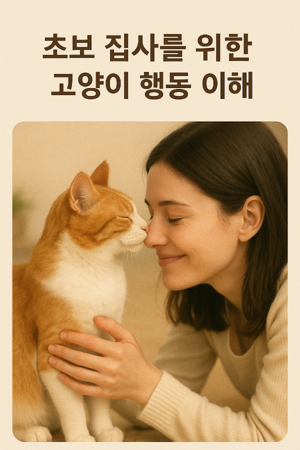 고양이와 교감하는 사람