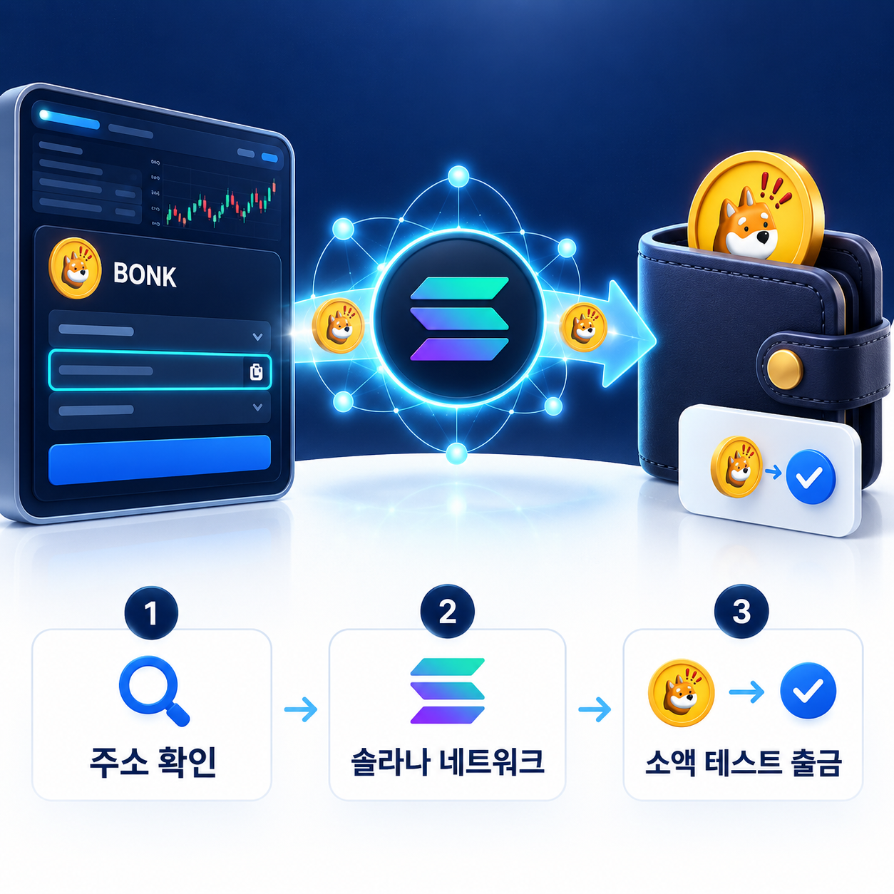 봉크 출금 주소와 솔라나 네트워크 확인 방법