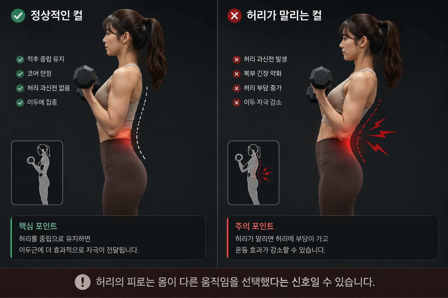 허리가 보내는 신호를 놓치지 마세요