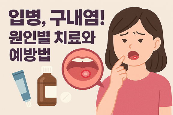 입병, 구내염! 원인별 치료와 예방법 그리고 병원 가야 할 시기
