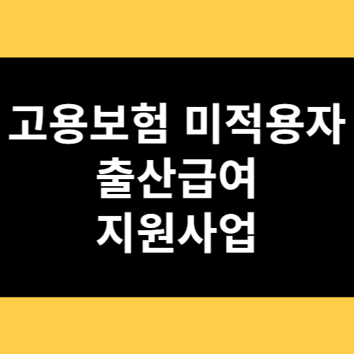 고용보험 미적용자 출산급여 지원사업 썸네일