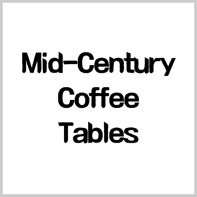 mid century coffee table glass