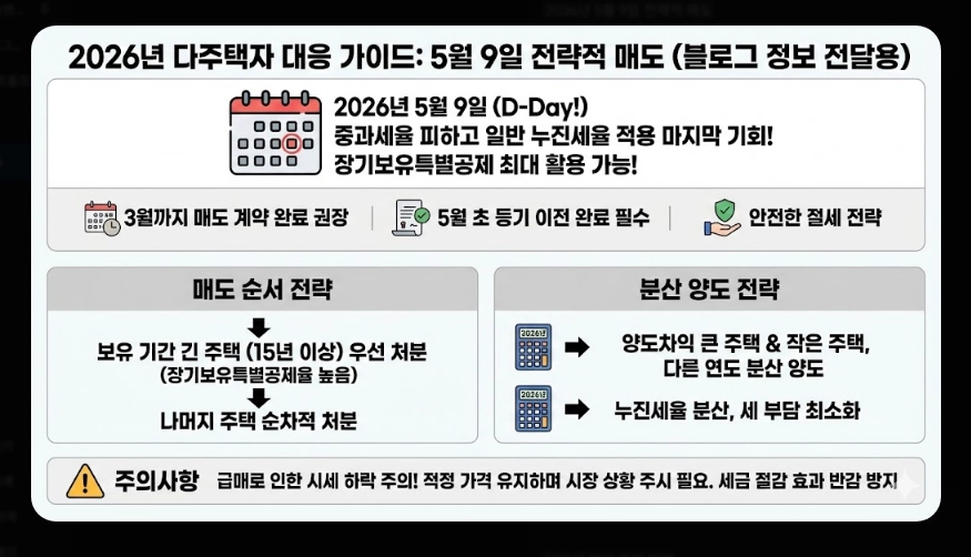 2026년 부동산 세법 개정안 [양도세 종부세 변화] 다주택자 필수 체크리스트 및 절세 가이드