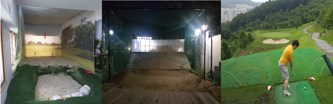 파3 골프&#44; 벙커연습