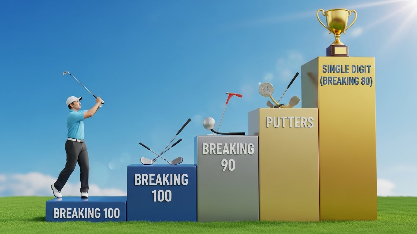 골프 스코어별 단계적 목표 달성 로드맵 깨백부터 싱글 핸디캡까지 필수 역량 분석