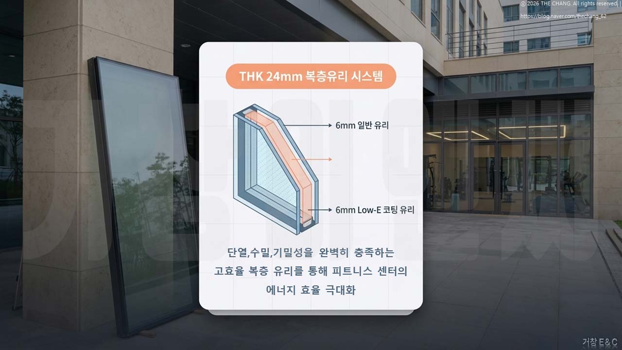 로이코팅 유리 단면도, 피트니스 센터 에너지 효율
