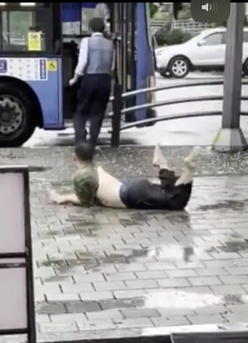 서울 물난리 톰보이 춤 추는 남자