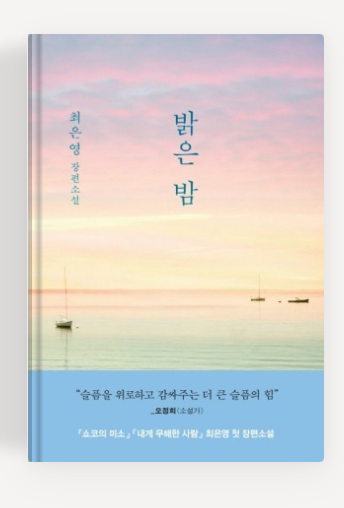 최은영작가의 '밝은 밤' 책표지.
