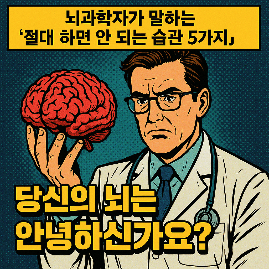 뇌과학자가 말하는 "절대 하면 안 되는 습관 5가지"