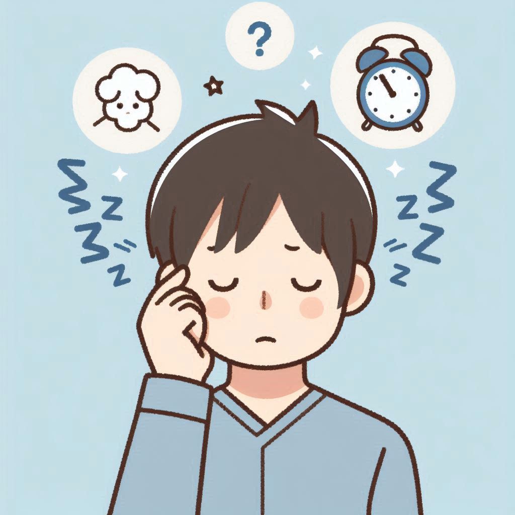 남자가-불면증에-힘들어하는-그림