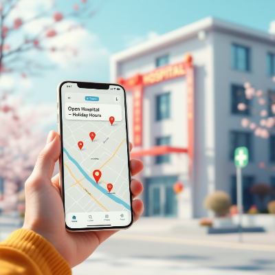 설 명절 연휴 문여는 병원 이미지