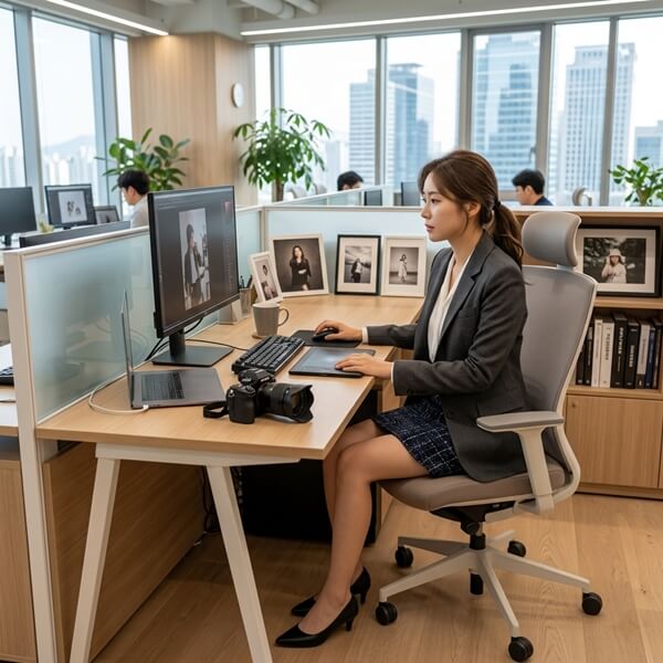 직장에서 랜섬웨어 복구 툴 다운로드를 하고 있는 모습