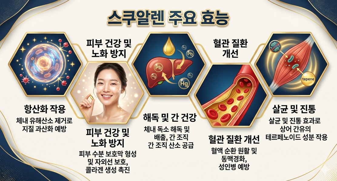 스쿠알렌 주요 효능