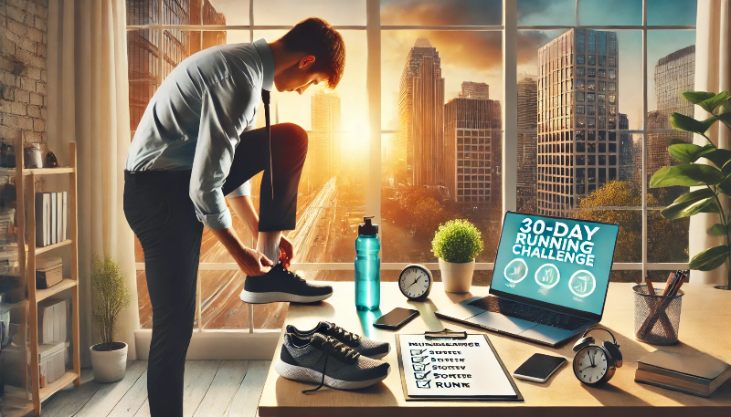 a 30-day running challenge for office workers