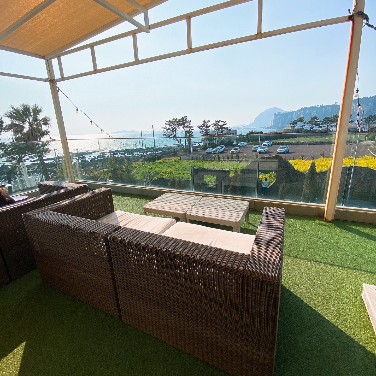 제주 안덕 유채꽃 포토존 오션뷰 카페 휴일로