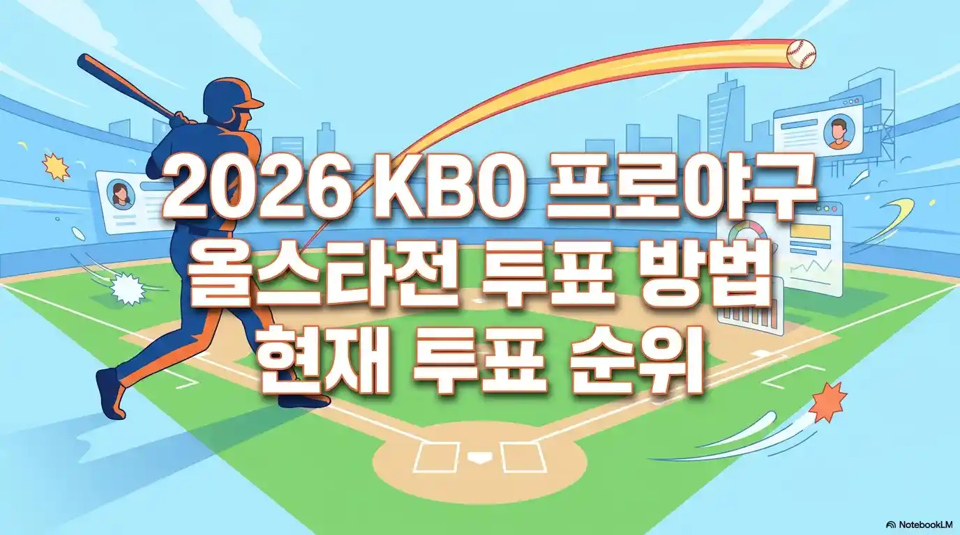 2026 KBO 프로야구 올스타전 투표 방법과 현재 투표 순위 안내 인포그래픽