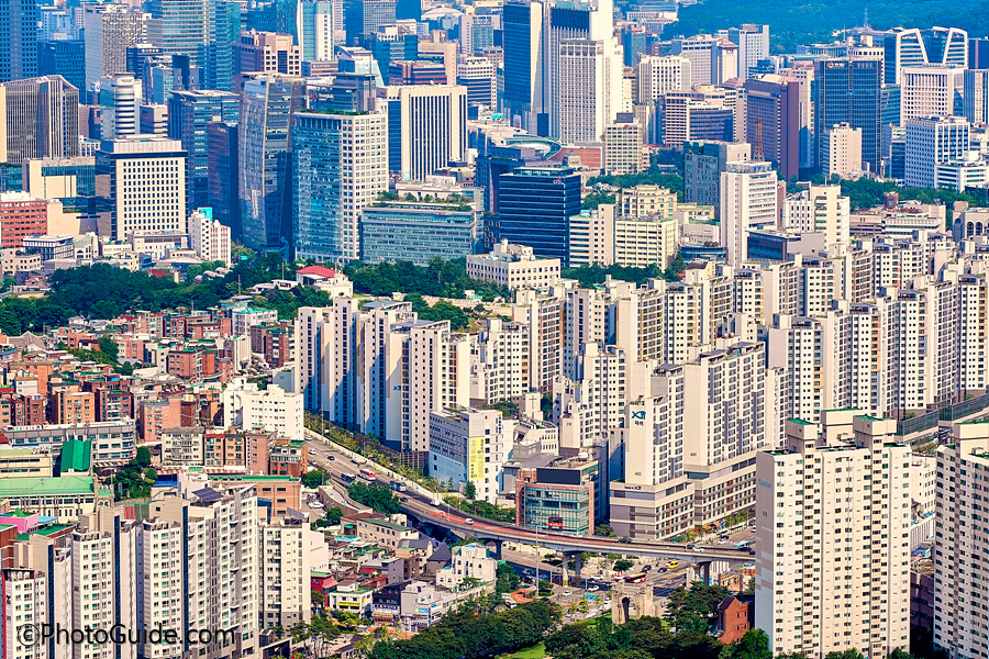 서울시내전경,서울아파트고층빌딩풍경-PhotoGuide.com