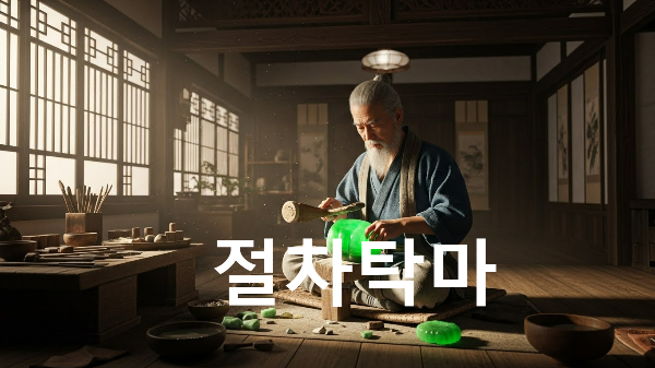 절차탁마