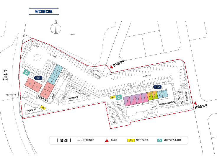 나주 이창 행복주택 LH 1단지 단지배치도