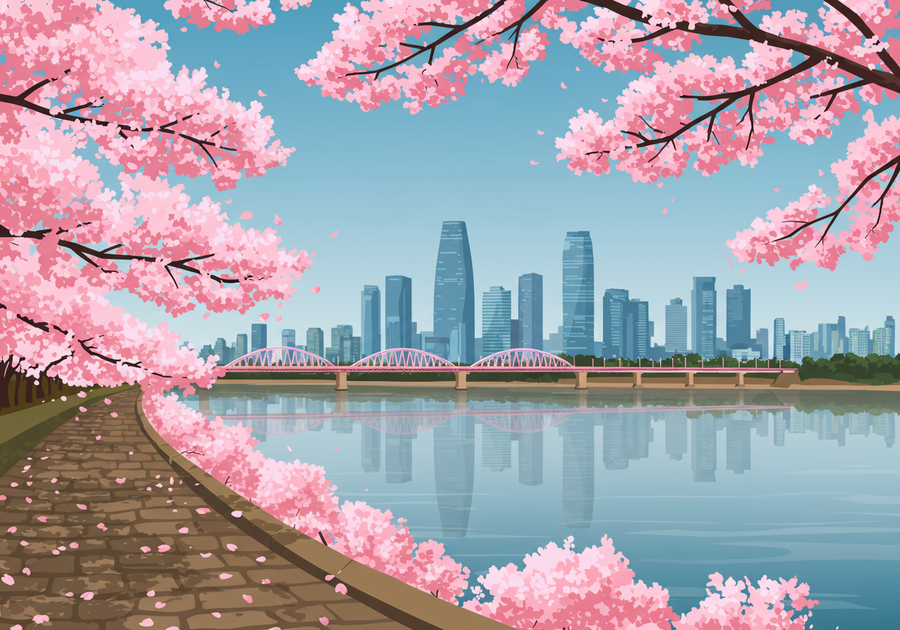 2025 벚꽃만개시기 서울 부산 경주 강원도 대구 대전 벚꽃 시기