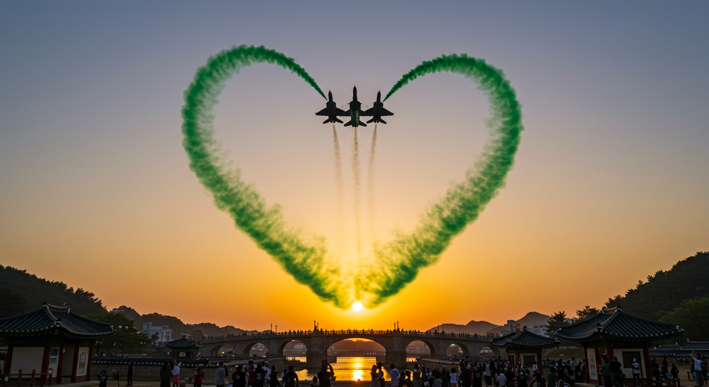 &ldquo;9/27 단 25분! 경주 월정교 &lsquo;블랙이글스&rsquo; 명당&middot;동선&middot;촬영 세팅 올가이드&rdquo;