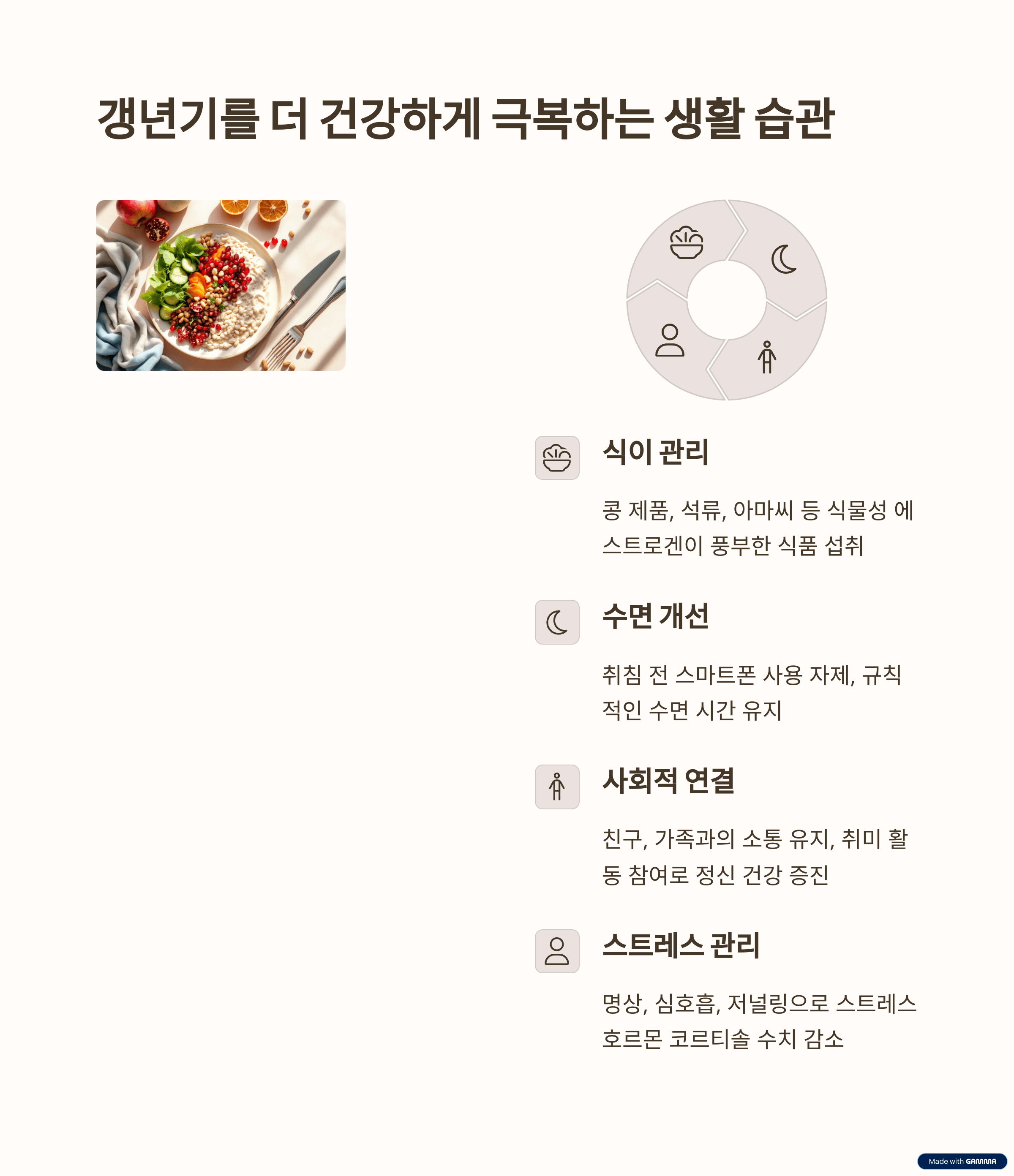 갱년기를 건강하게 극복하는 생활 습관