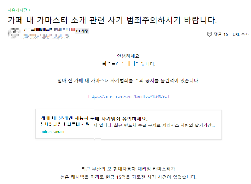 인터넷 딜러 사기