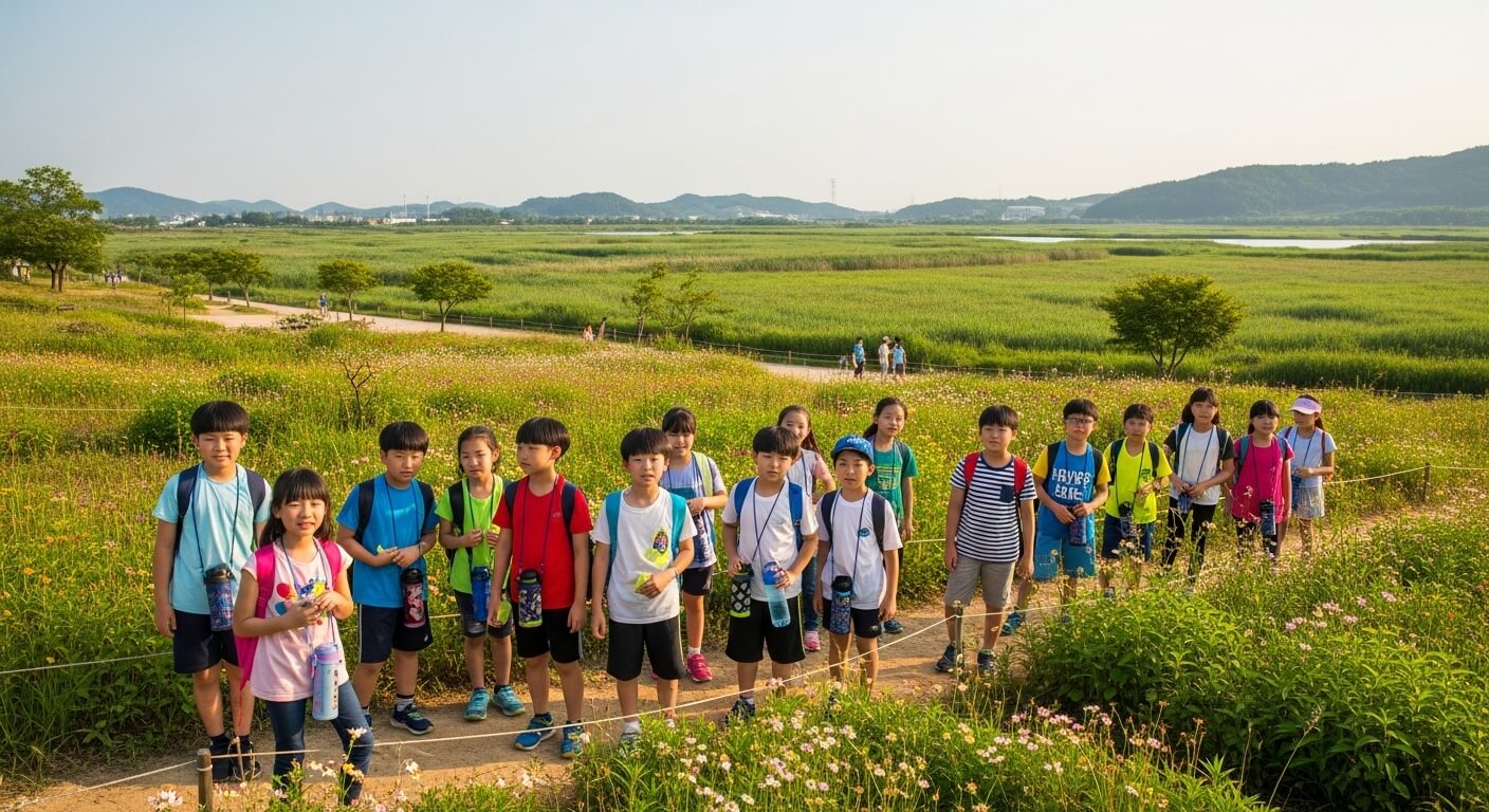 초등학교 여름방학 순천만국가정원