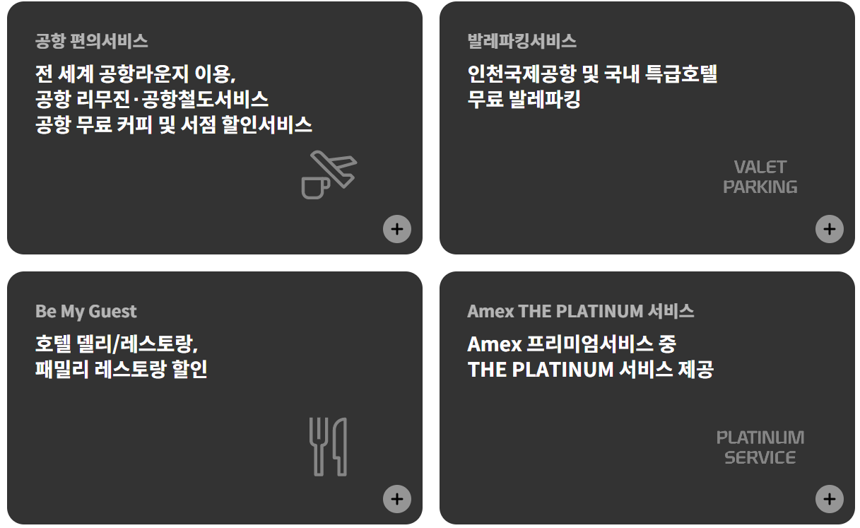 현대 아메리칸익스프레스 플래티늄 카드 혜택