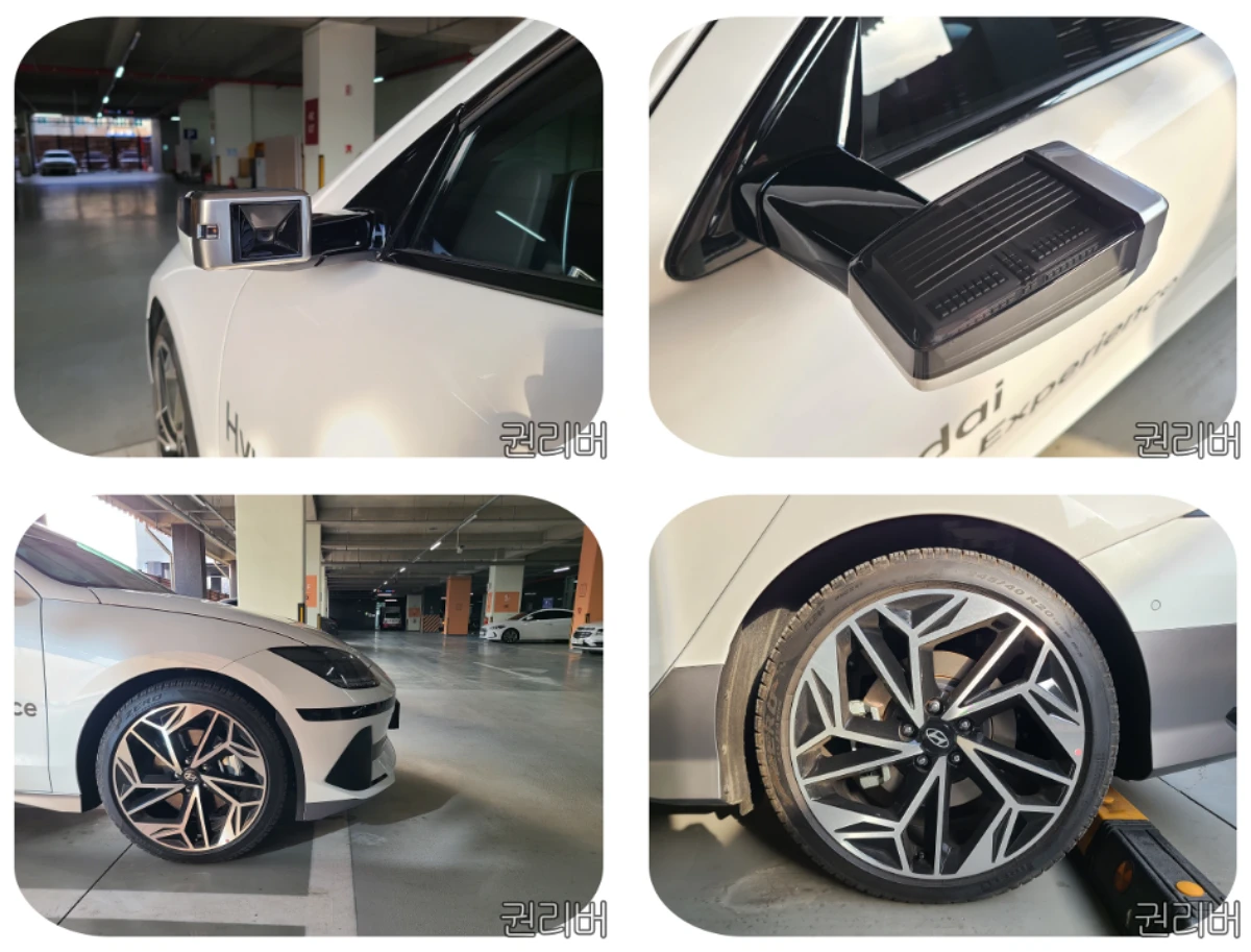 전자식 사이드미러와 휠