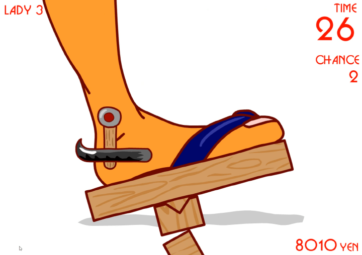 구두굽-빼기-플래시게임-나무굽의-위치를-잘못-쳐서-중심을-잃고-넘어지는-화면