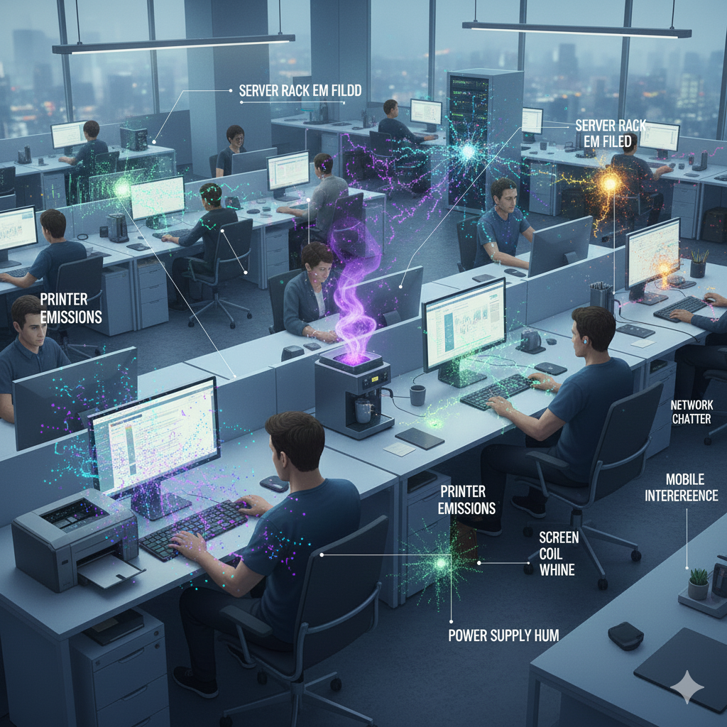 사무 기기나 전자기기에서 발생하는 미시 소음