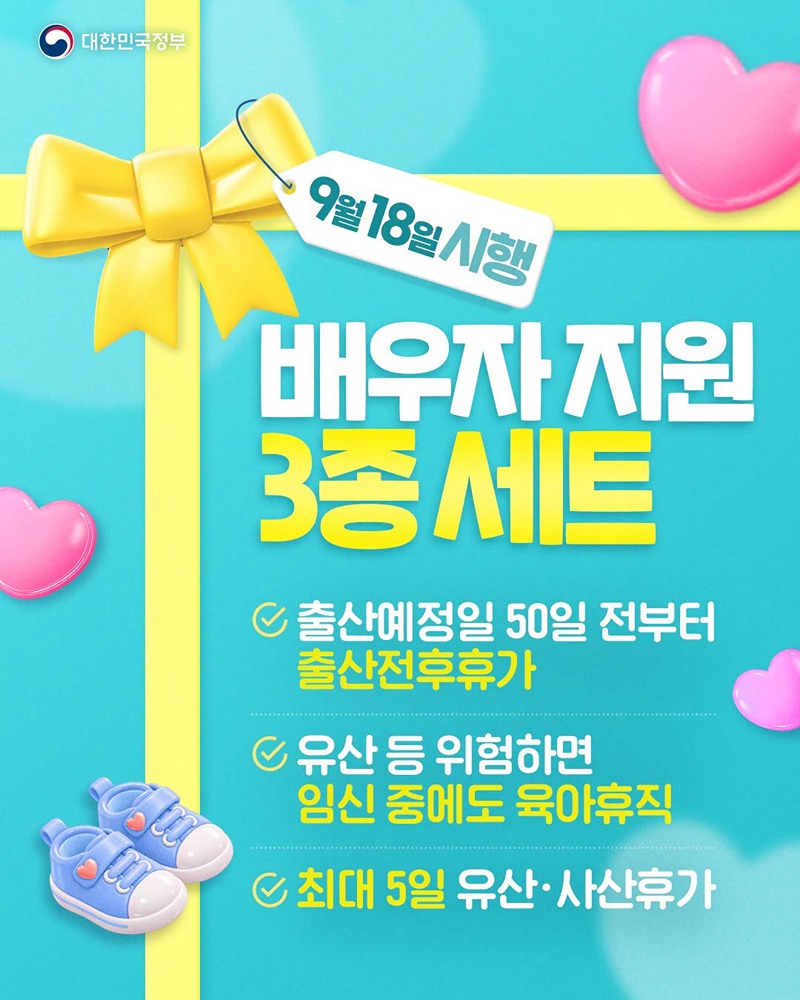 배우자 지원 3종 세트 시행 고용문화개선정책과