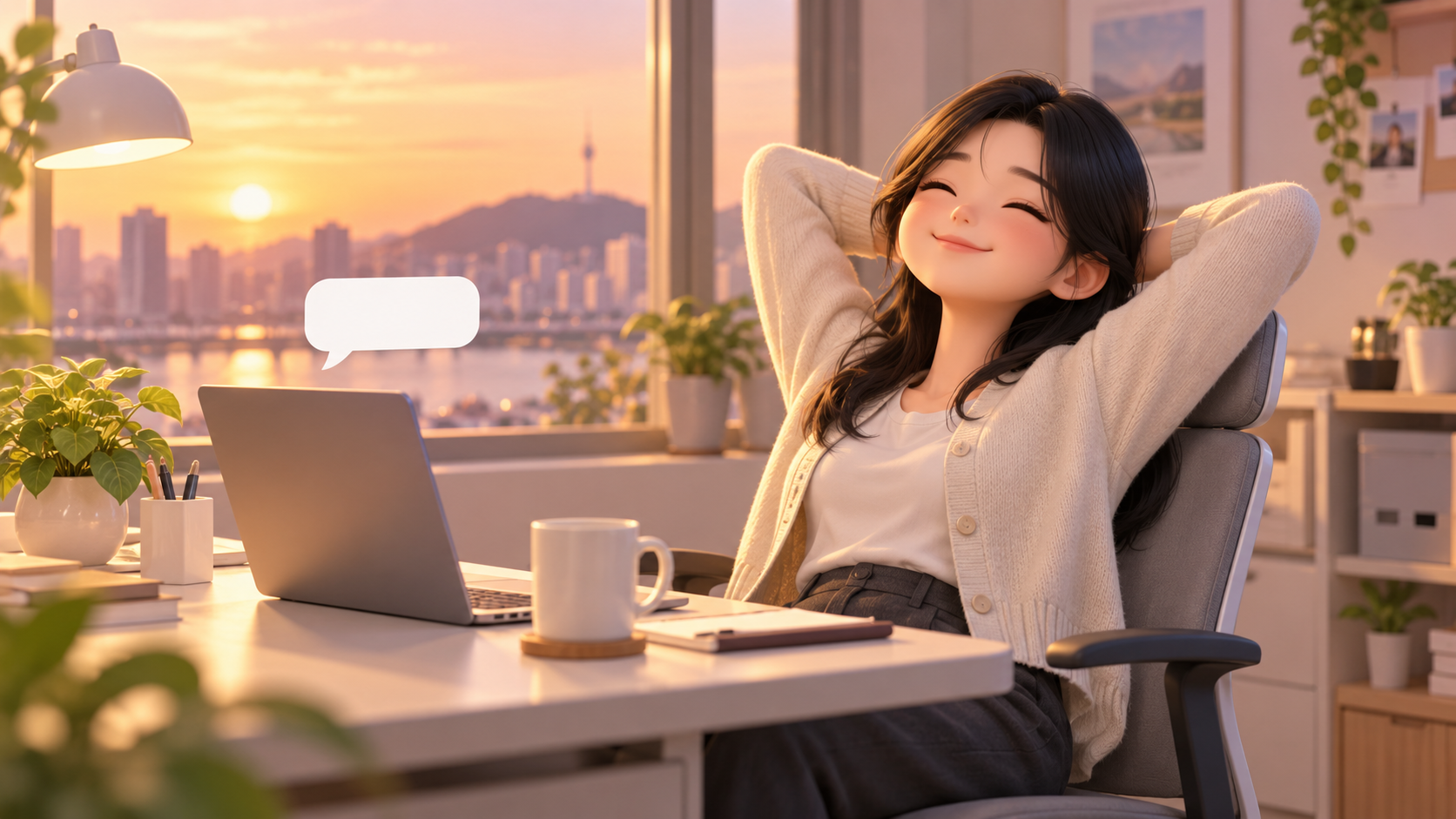 마무리 행복 장면