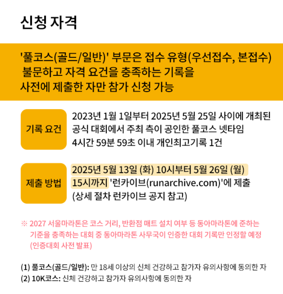 2026 동아마라톤 접수 참가 신청