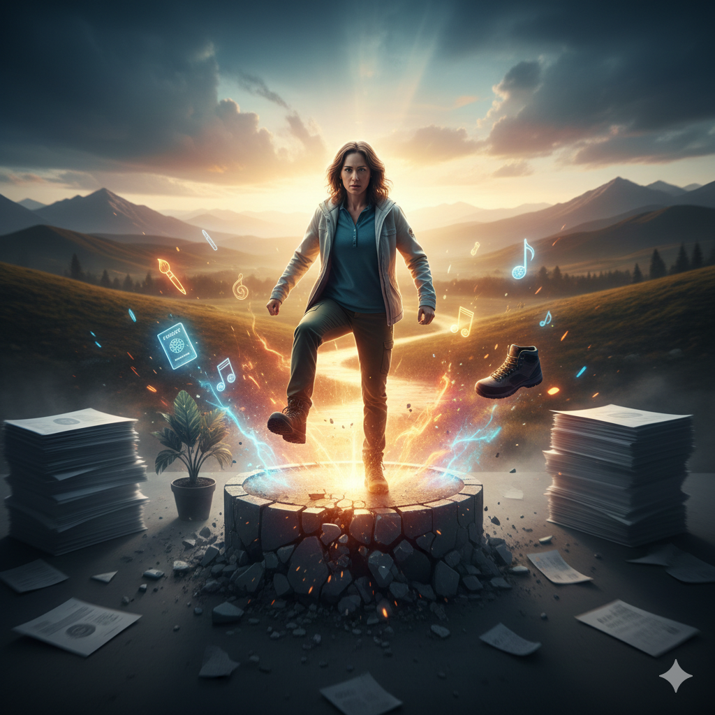 탈출하고 싶은 사람이 있는 사진