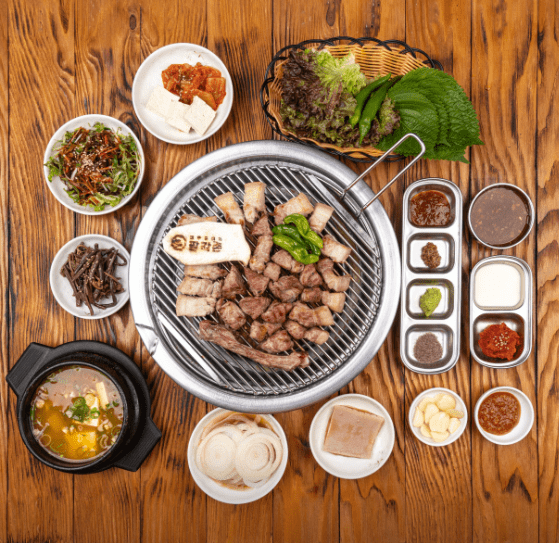 제주 흑돼지 맛집 " 팔각촌 제주본점 " 음식 사진